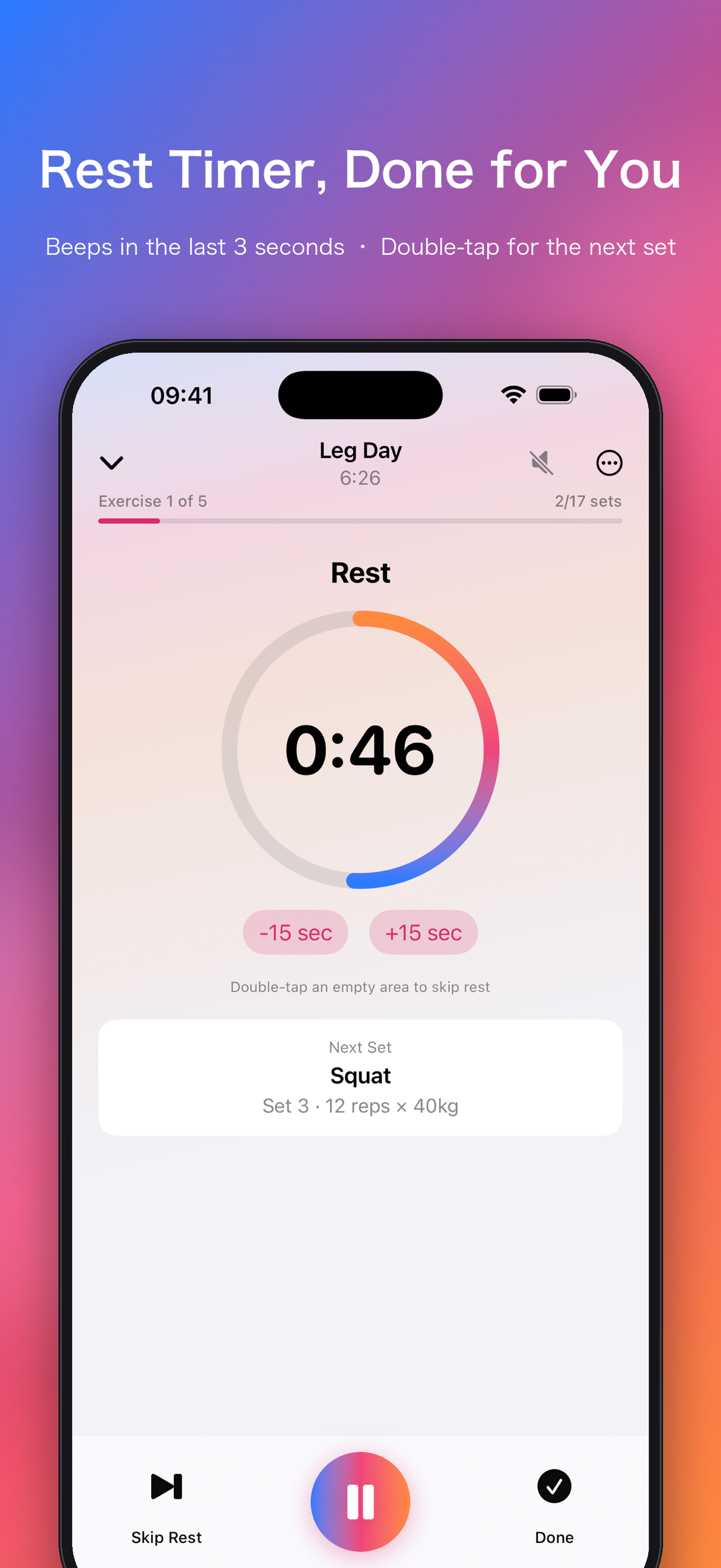 Rest timer, done for you
